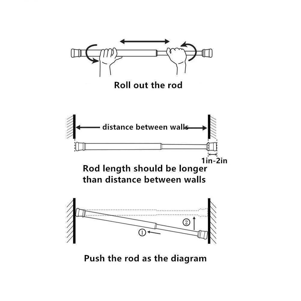 Aarij Mart Drill-Free Multifunctional Adjustable Rod