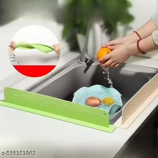 Kitchen Sink Water Splash Guard for Dish Washing, Pack of 2