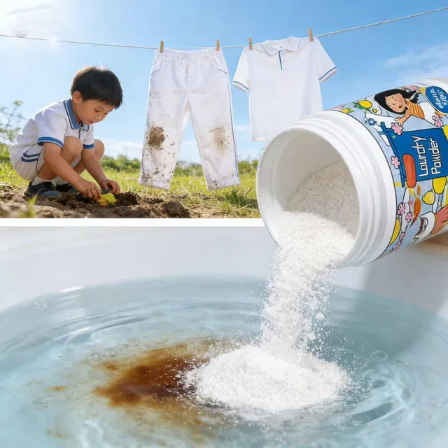 Aarij Mart Laundry Powder Strong Stain Remover, 400 gm Pack of 2