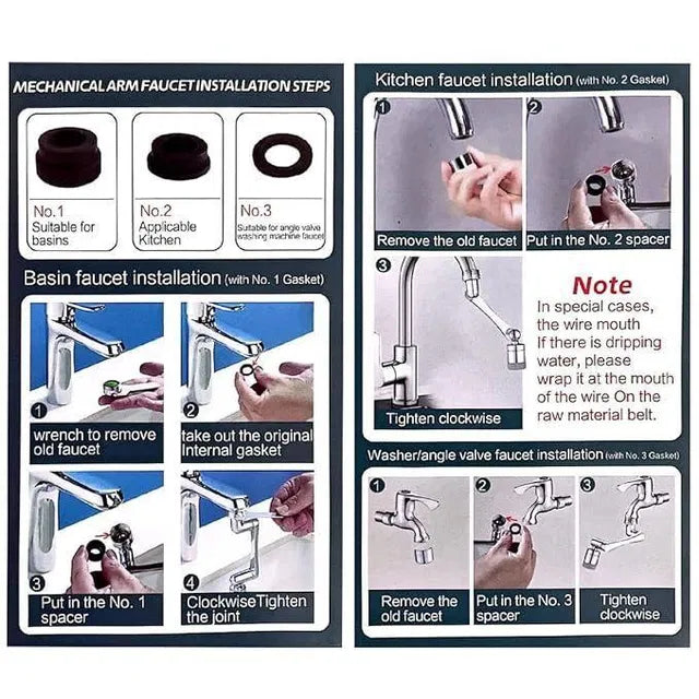 2 Mode Splash Filter Extended Kitchen Faucet