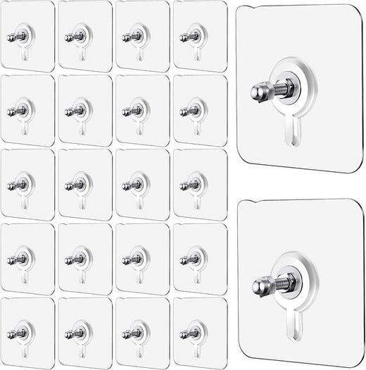 Wall Mount Screw Hooks for Kitchen Bathroom Bedroom Living Room 40 Pcs