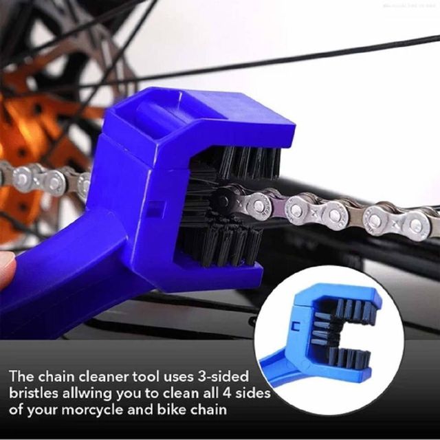 Bike Chain Cleaner, Lubricant and Brush Pack of 3
