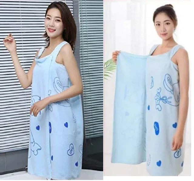 Aarij Mart Microfiber Wearable Bath Towel for Women, Pack of 2