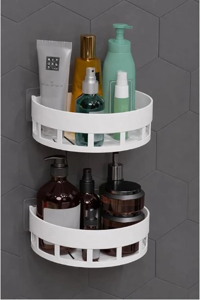 Aarij Mart Corner Bathroom Shelf Pack of 2