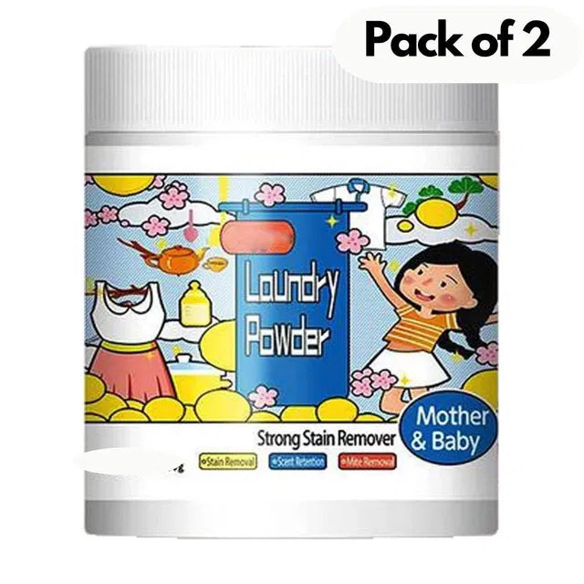 Aarij Mart Laundry Powder Strong Stain Remover, 400 gm Pack of 2