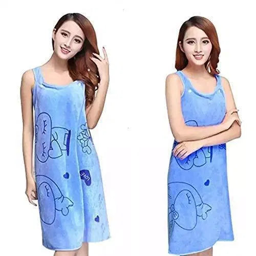 Aarij Mart Microfiber Wearable Bath Towel for Women, Pack of 2