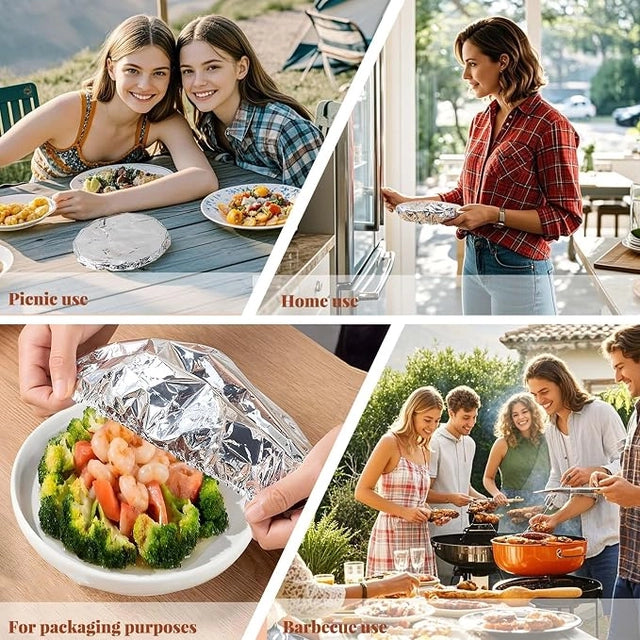 Aluminium Foil Food Cover Pack of 10