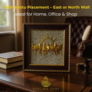 HEALING ZONE 7 Horses on Raw Pyrite Frame