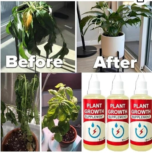 Aarij Mart Plant Growth Enhancer Liquid Supplement, 50 ml (Pack of 2)
