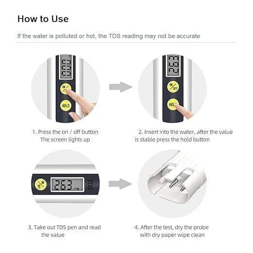 Water TDS Meter Tester for Checking Water Purity