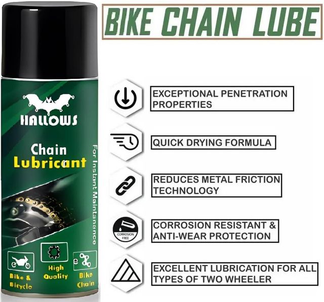 Bike Chain Cleaner, Lubricant and Brush Pack of 3