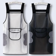 Adjustable Transparent PVC Cooking Apron, Oil & Water Proof, Pack of 1