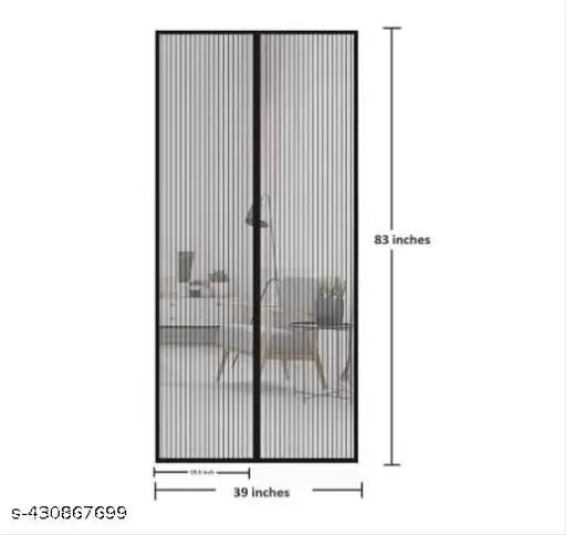 Aarij Mart Polyester Magnetic Mosquito Net Curtain for Doors