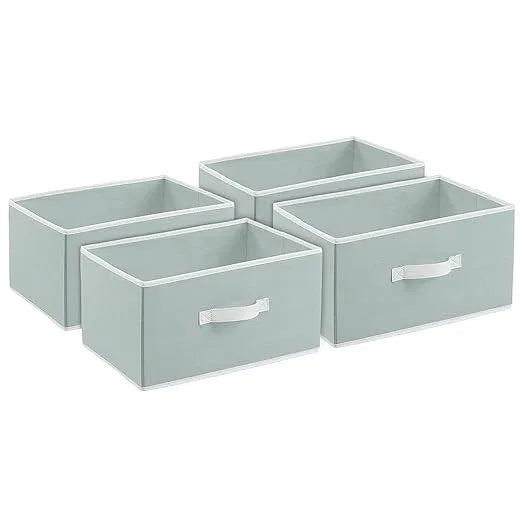 Collapsible Fabric Wardrobe Organizer Storage Boxes, Pack of 3