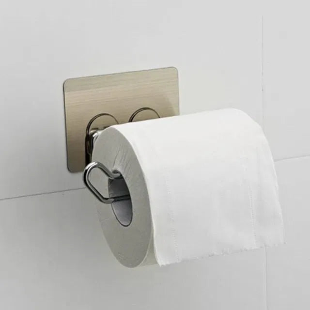 Stainless Steel Wall Mount Self Adhesive Toilet Paper Holder