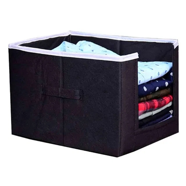 Foldable Shirt & Clothing Organizer Stacker (Pack of 1, Assorted Colour)