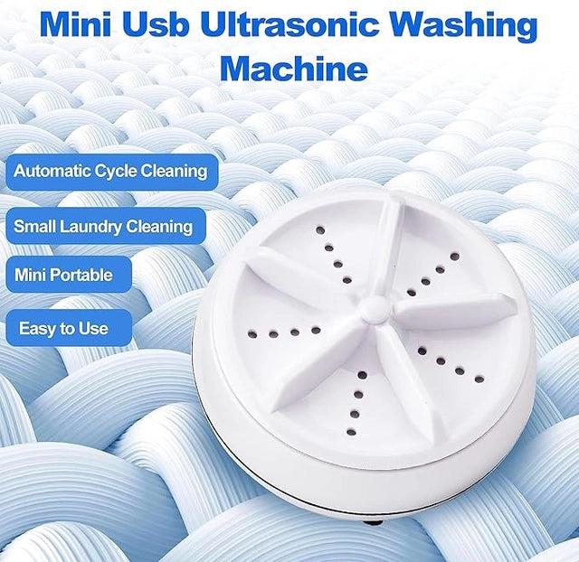 Portable Mini Ultrasonic Washing Machine for Home Use