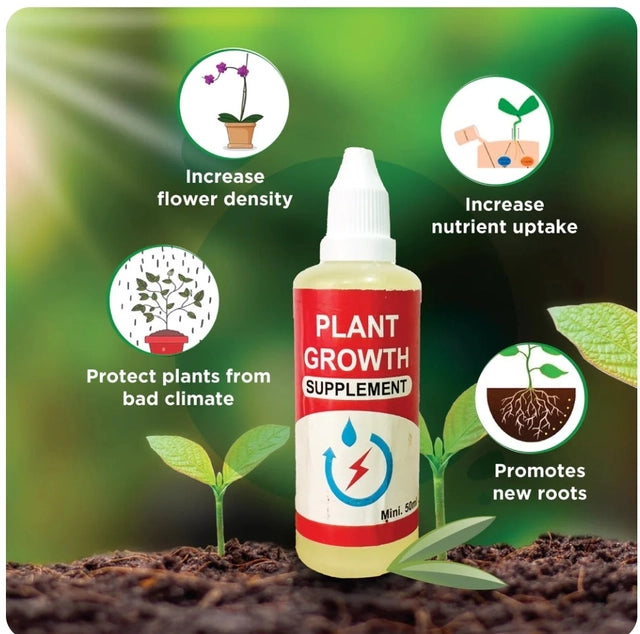 Aarij Mart Plant Growth Enhancer Liquid Supplement, 50 ml (Pack of 2)
