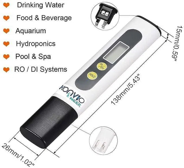 Water TDS Meter Tester for Checking Water Purity
