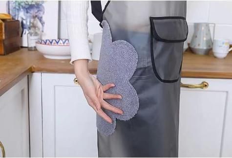 Adjustable Transparent PVC Cooking Apron, Oil & Water Proof, Pack of 1
