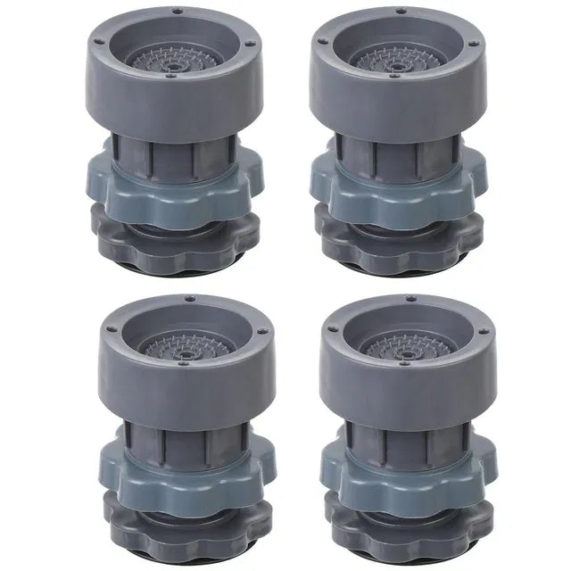 Adjustable Washing Machine Vibration Pads & Refrigerator Stand, 4 Pcs