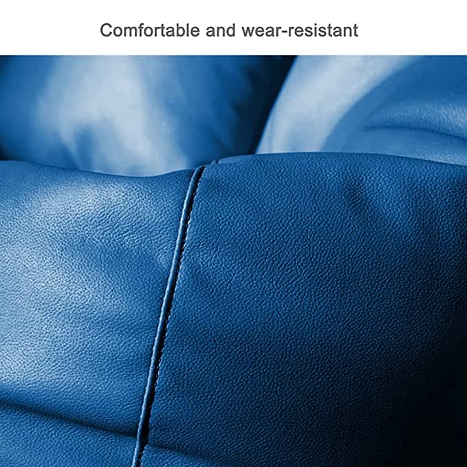 Cozy Rabbit 3-Piece Filled Bean Bag Combo with Footrest & Cushion in Blue - view 4