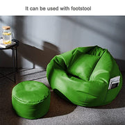 Cozy Rabbit 3-Piece Filled Bean Bag Combo with Footrest & Cushion in Green - view 2