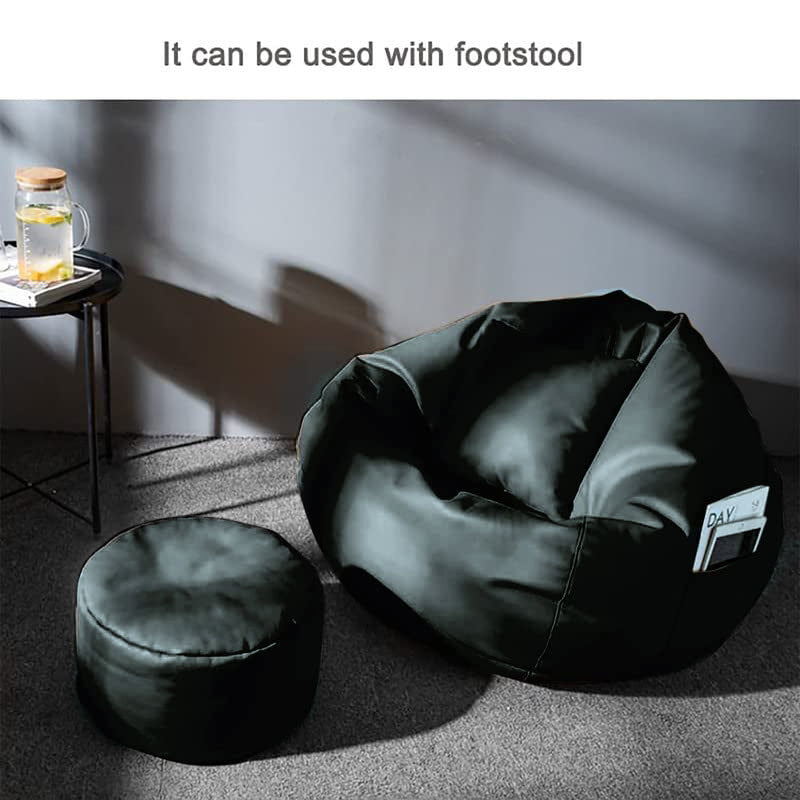 Cozy Rabbit 3-Piece Filled Bean Bag Combo with Footrest & Cushion in Grey - view 2