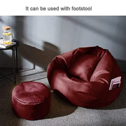 Cozy Rabbit 3-Piece Filled Bean Bag Combo with Footrest & Cushion in Maroon - view 2