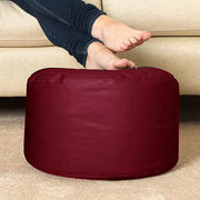 Cozy Rabbit 3-Piece Filled Bean Bag Combo with Footrest & Cushion in Maroon - view 4