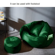 Cozy Rabbit 3-Piece Filled Bean Bag Combo with Footrest & Cushion in Military Green - view 2