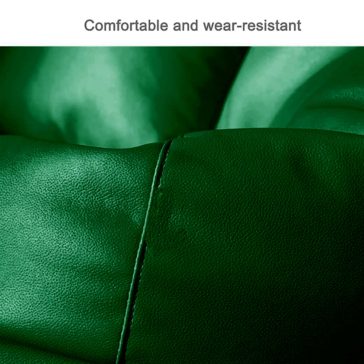 Cozy Rabbit 3-Piece Filled Bean Bag Combo with Footrest & Cushion in Military Green - view 4