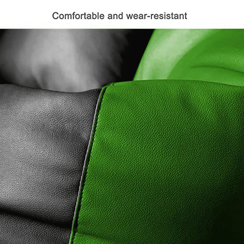 Cozy Rabbit 3-Piece Filled Bean Bag Combo with Footrest & Cushion in Green Black - view 3