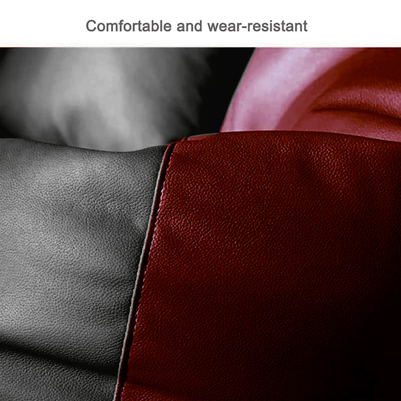 Cozy Rabbit 3-Piece Filled Bean Bag Combo with Footrest & Cushion in Maroon Black - view 3