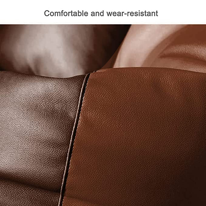Cozy Rabbit 3-Piece Filled Bean Bag Combo with Footrest & Cushion in Brown & TAN - view 2