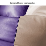 Cozy Rabbit 3-Piece Filled Bean Bag Combo with Footrest & Cushion in Cream & Purple - view 2