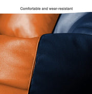 Cozy Rabbit 3-Piece Filled Bean Bag Combo with Footrest & Cushion in Orange & Navy - view 2