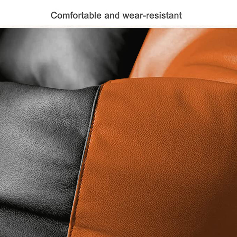Cozy Rabbit 3-Piece Filled Bean Bag Combo with Footrest & Cushion in Orange & Black - view 3