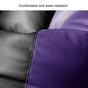 Cozy Rabbit 3-Piece Filled Bean Bag Combo with Footrest & Cushion in Purple & Black - view 3