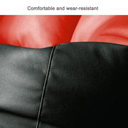 Cozy Rabbit 3-Piece Filled Bean Bag Combo with Footrest & Cushion in Red Black - view 3
