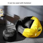 Cozy Rabbit 3-Piece Filled Bean Bag Combo with Footrest & Cushion in Yellow & Black - view 3