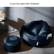Cozy Rabbit 3-Piece Filled Bean Bag Combo with Footrest & Cushion in Navy Blue - view 2