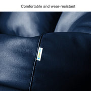 Cozy Rabbit 3-Piece Filled Bean Bag Combo with Footrest & Cushion in Navy Blue - view 4