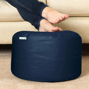 Cozy Rabbit 3-Piece Filled Bean Bag Combo with Footrest & Cushion in Navy Blue - view 5