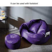 Cozy Rabbit 3-Piece Filled Bean Bag Combo with Footrest & Cushion in Purple - view 3