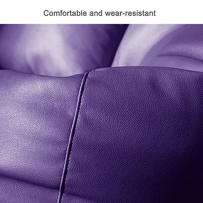 Cozy Rabbit 3-Piece Filled Bean Bag Combo with Footrest & Cushion in Purple - view 4