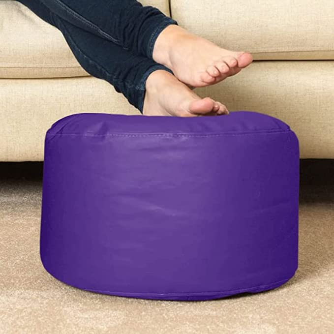 Cozy Rabbit 3-Piece Filled Bean Bag Combo with Footrest & Cushion in Purple - view 5