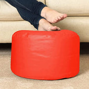 Cozy Rabbit 3-Piece Filled Bean Bag Combo with Footrest & Cushion in Red - view 4