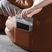 Cozy Rabbit 3-Piece Filled Bean Bag Combo with Footrest & Cushion in Tan - view 2