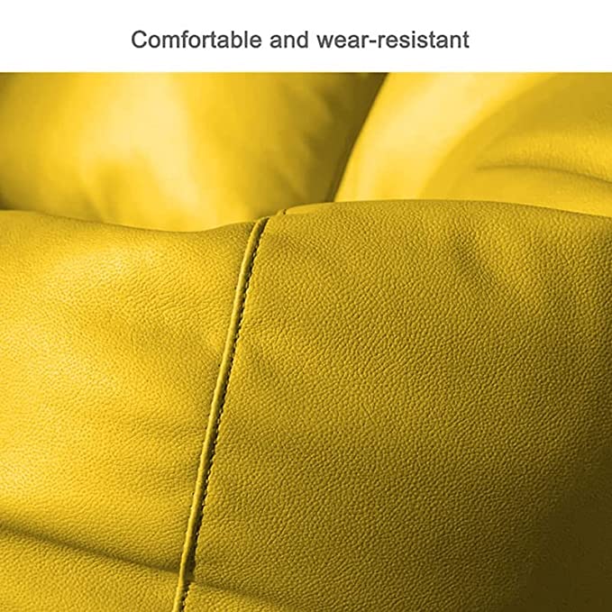 Cozy Rabbit 3-Piece Filled Bean Bag Combo with Footrest & Cushion in Yellow - view 3